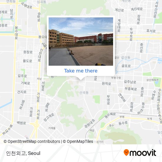 인천외고 map