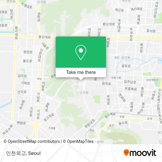 인천외고 map