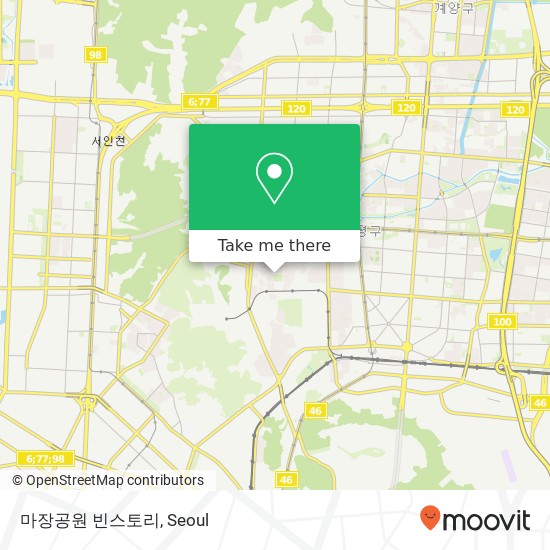 마장공원 빈스토리 map