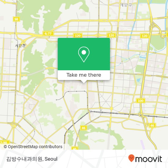 김방수내과의원 map