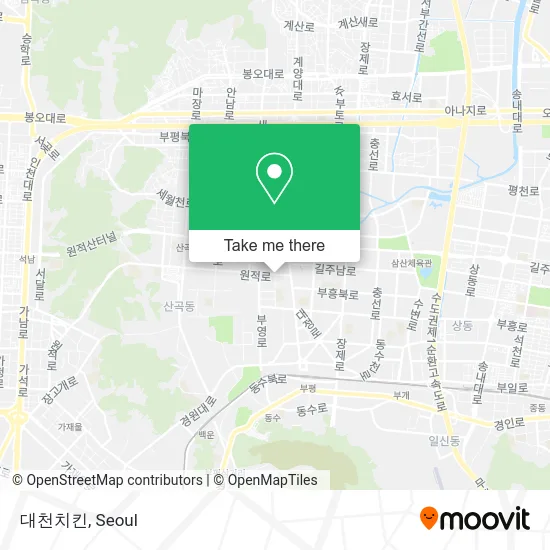 대천치킨 map