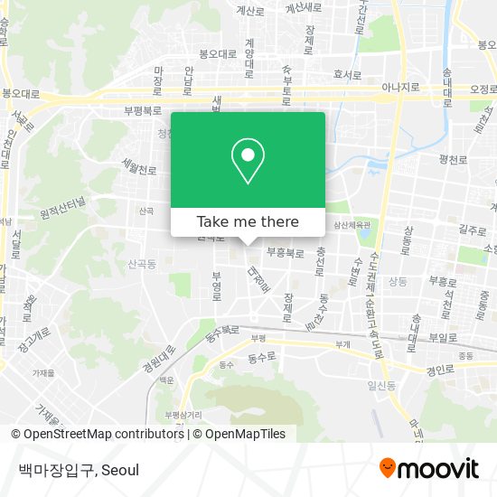 백마장입구 map