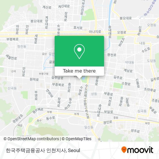 한국주택금융공사 인천지사 map