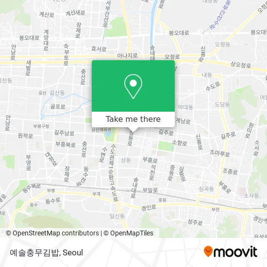 예솔충무김밥 map