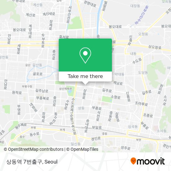 상동역 7번출구 map