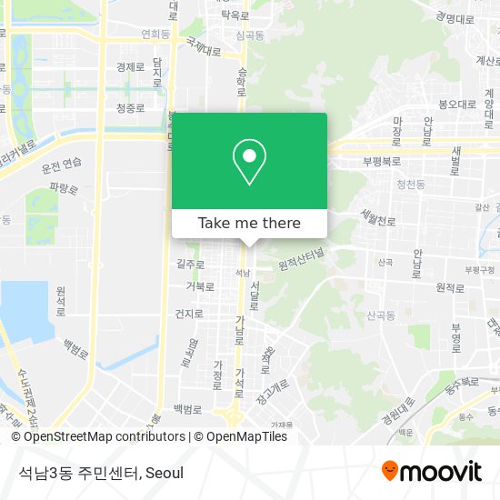 석남3동 주민센터 map