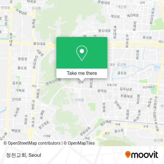 청천교회 map