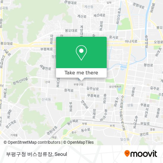 부평구청 버스정류장 map