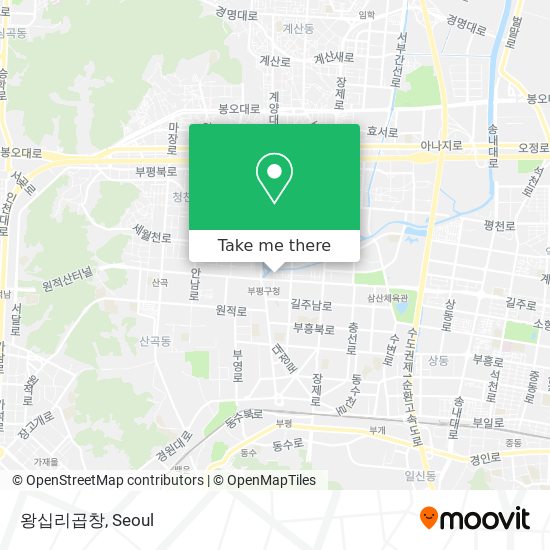 왕십리곱창 map