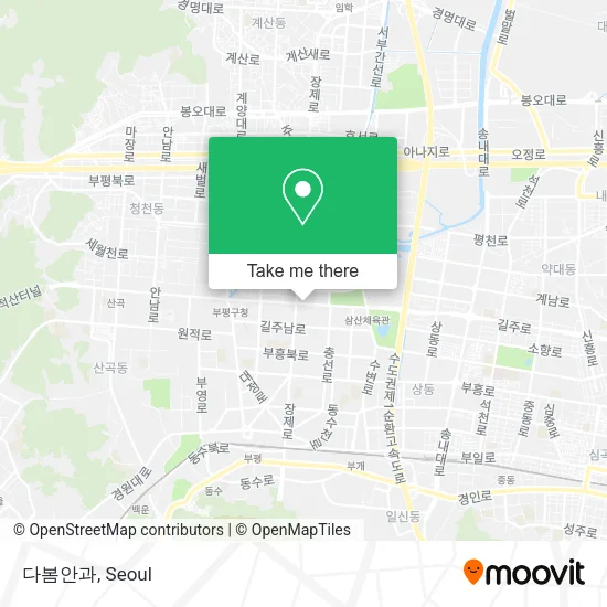 다봄안과 map