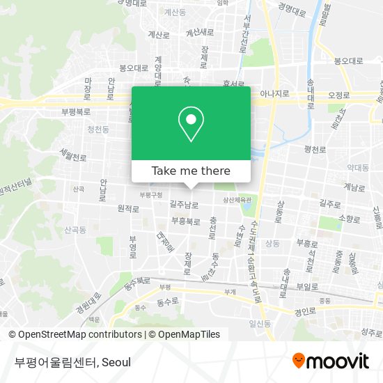 부평어울림센터 map