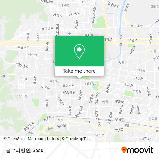 글로리병원 map