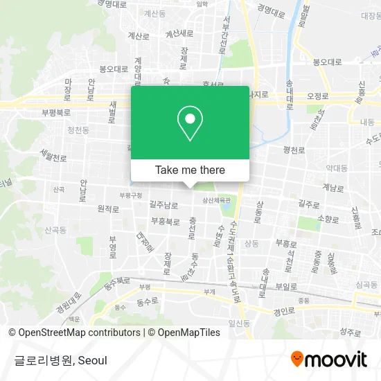 글로리병원 map
