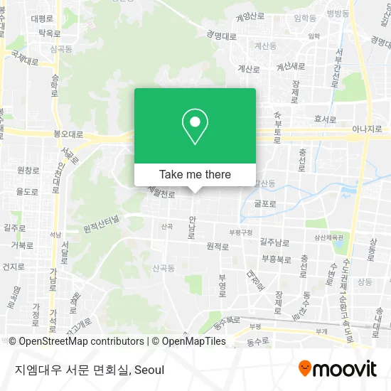 지엠대우 서문 면회실 map
