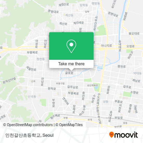 인천갈산초등학교 map
