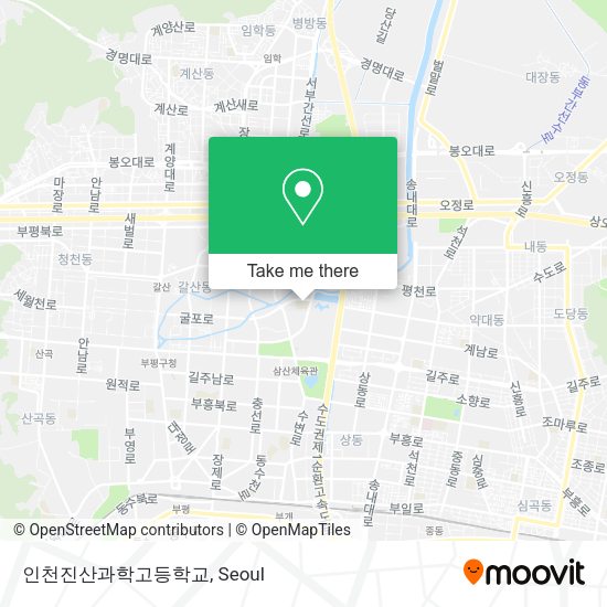 인천진산과학고등학교 map