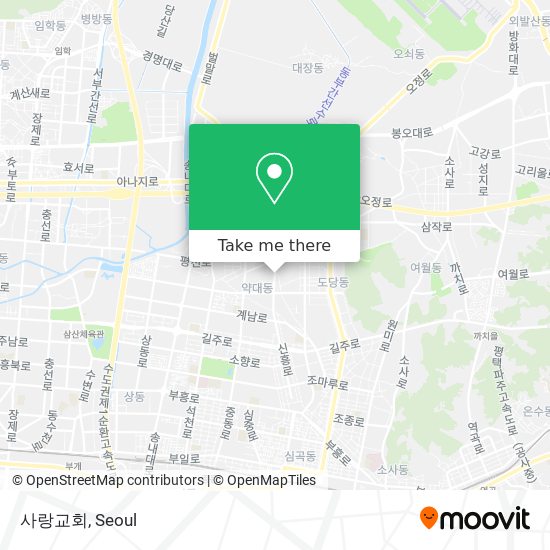 사랑교회 map