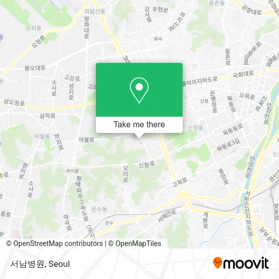 서남병원 map