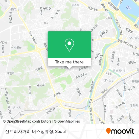 신트리사거리 버스정류장 map