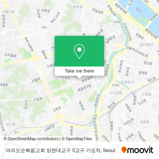 여의도순복음교회 양천대교구 5교구 기도처 map
