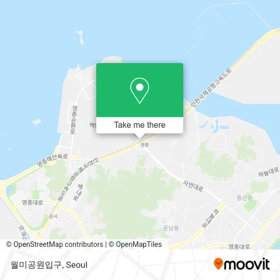 월미공원입구 map