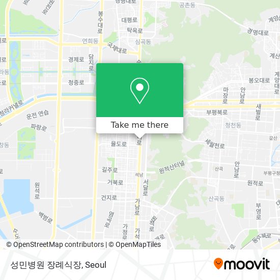 성민병원 장례식장 map