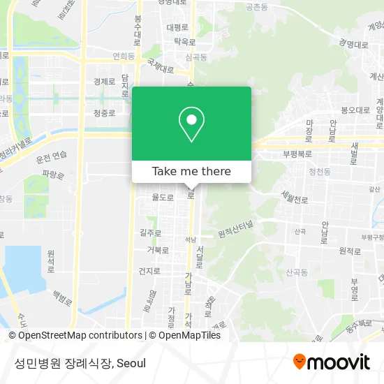 성민병원 장례식장 map