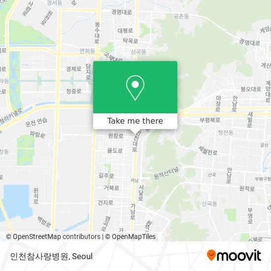 인천참사랑병원 map