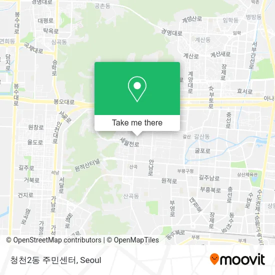 청천2동 주민센터 map