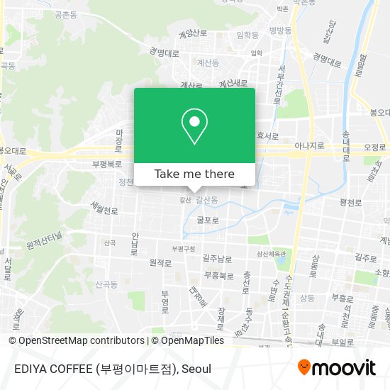 EDIYA COFFEE (부평이마트점) map