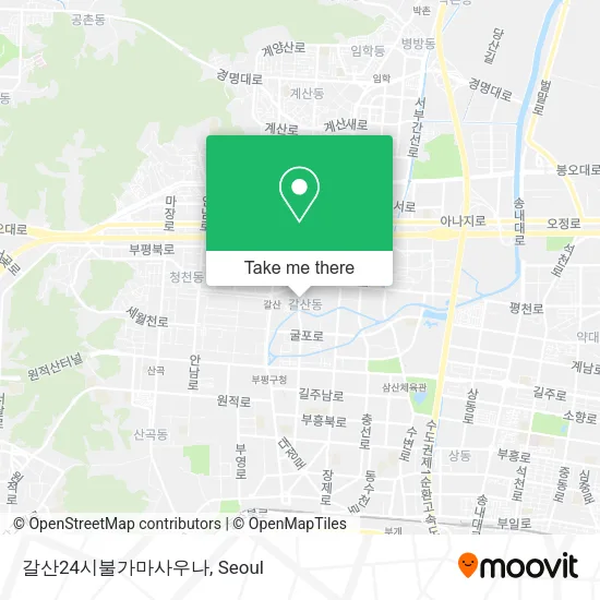 갈산24시불가마사우나 map