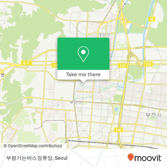 부평가는버스정류장 map