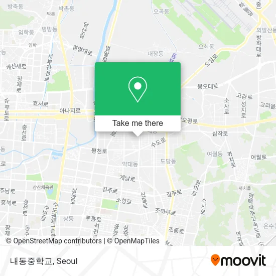 내동중학교 map