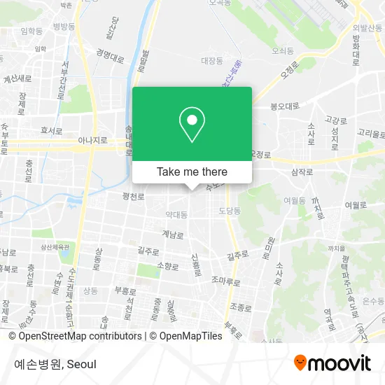 예손병원 map