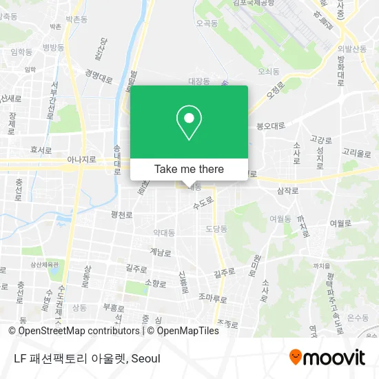 LF 패션팩토리 아울렛 map