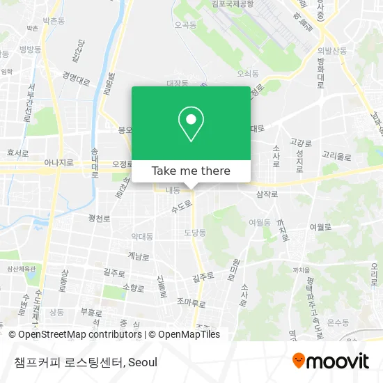 챔프커피 로스팅센터 map