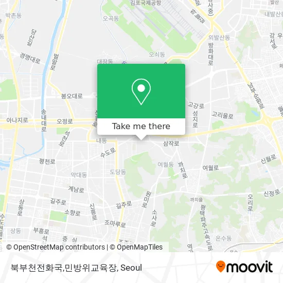 북부천전화국,민방위교육장 map