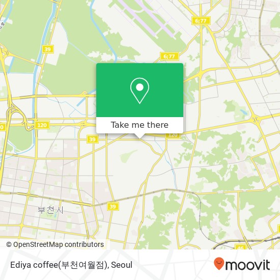 Ediya coffee(부천여월점) map