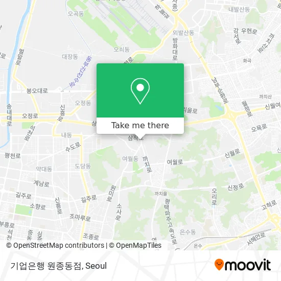 기업은행 원종동점 map