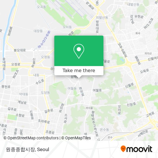 원종종합시장 map