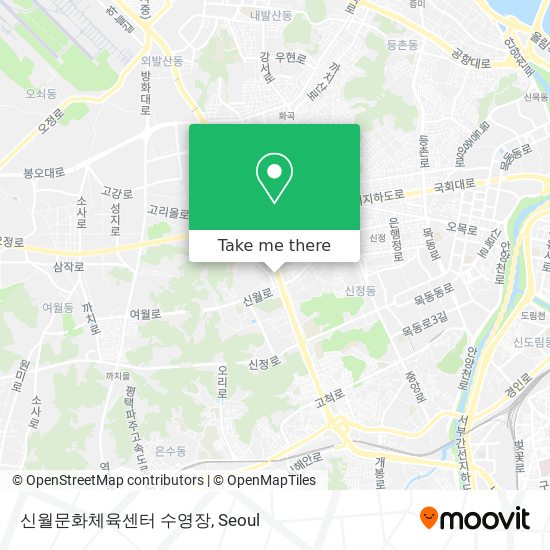 신월문화체육센터 수영장 map