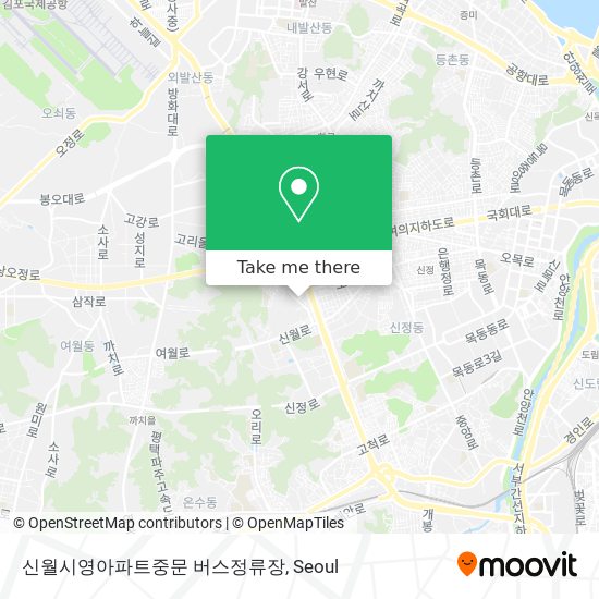 신월시영아파트중문 버스정류장 map