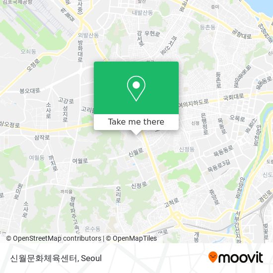 신월문화체육센터 map