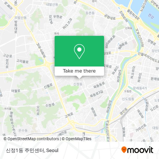 신정1동 주민센터 map