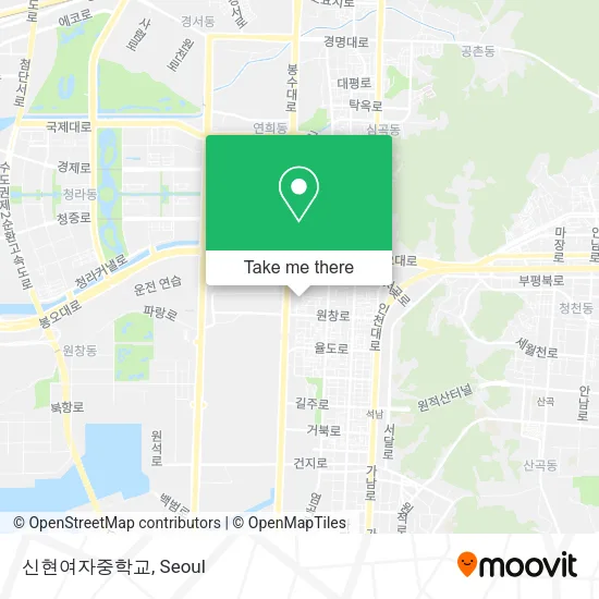 신현여자중학교 map