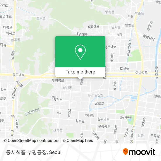 동서식품 부평공장 map