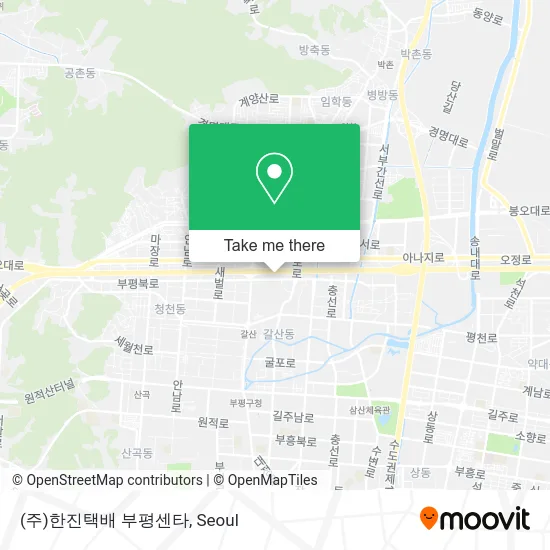 (주)한진택배 부평센타 map