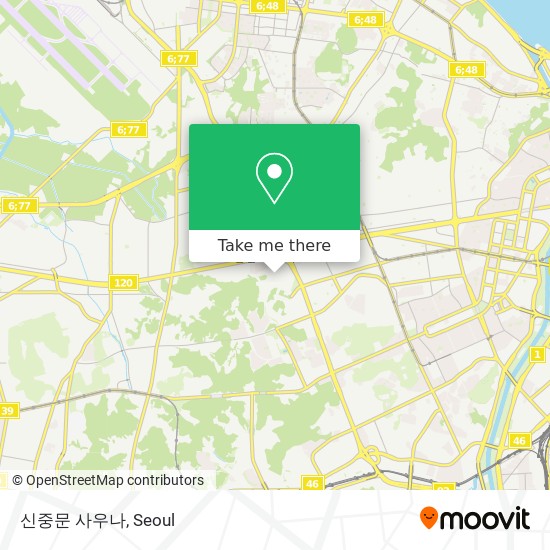 신중문 사우나 map