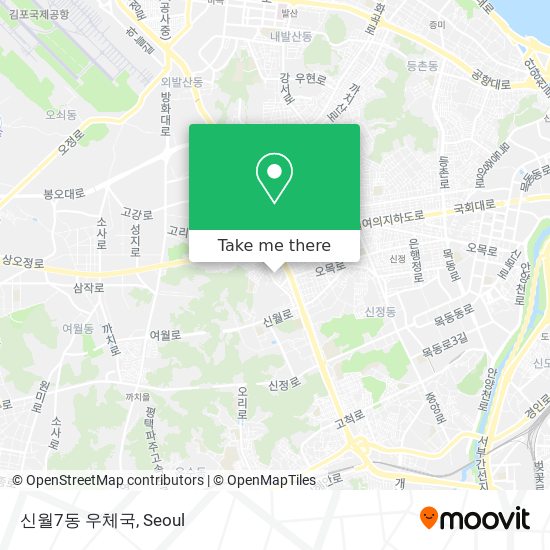 신월7동 우체국 map