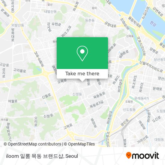 iloom 일룸 목동 브랜드샵 map